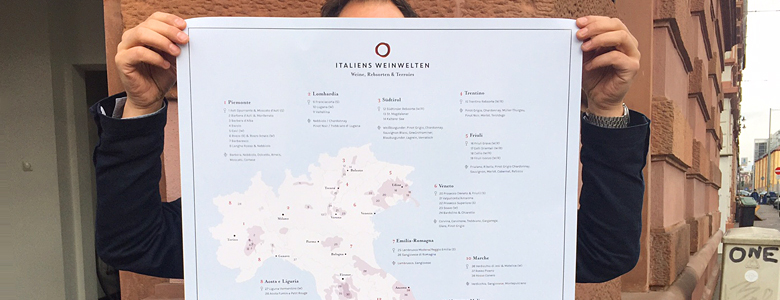 italien-wein-Poster-Landkarte mit Rebsorten und Anbaugebieten im Format A1 - 18 € plus Versand, copyright Weinwelten,