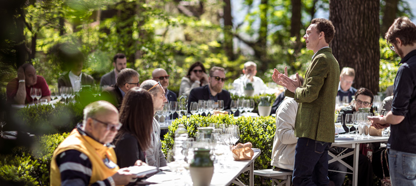 Italien-Wein-Suedtirol-Summa-Verkostung-Weingut Lageder-Clemens Lageder im Vortrag